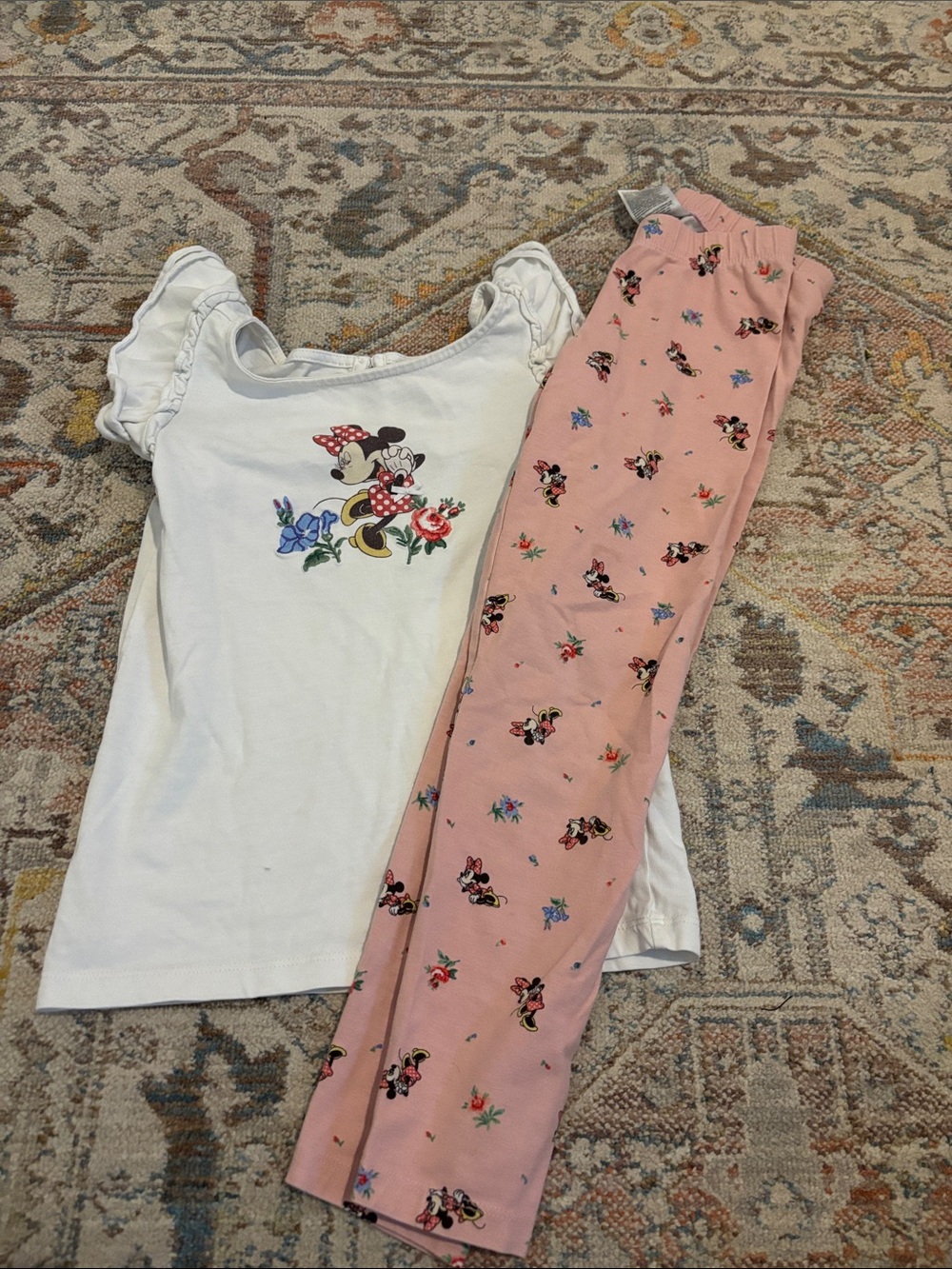 Janie and Jack Pink & White Minnie Mouse 5t